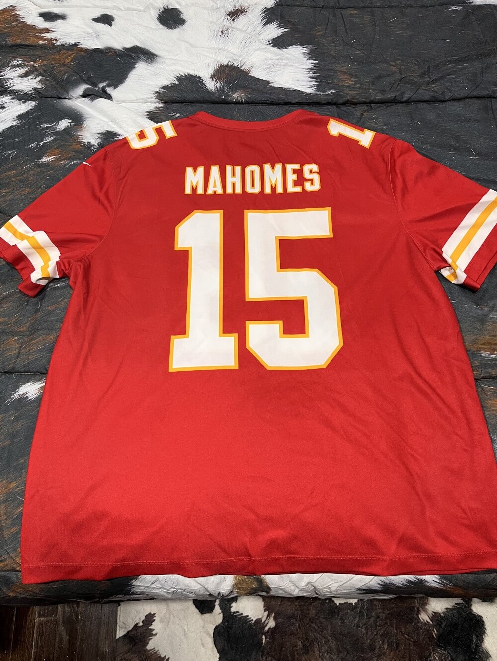 Kansas City Red Patrick Mahomes #15 Dri Fit Football Jersey